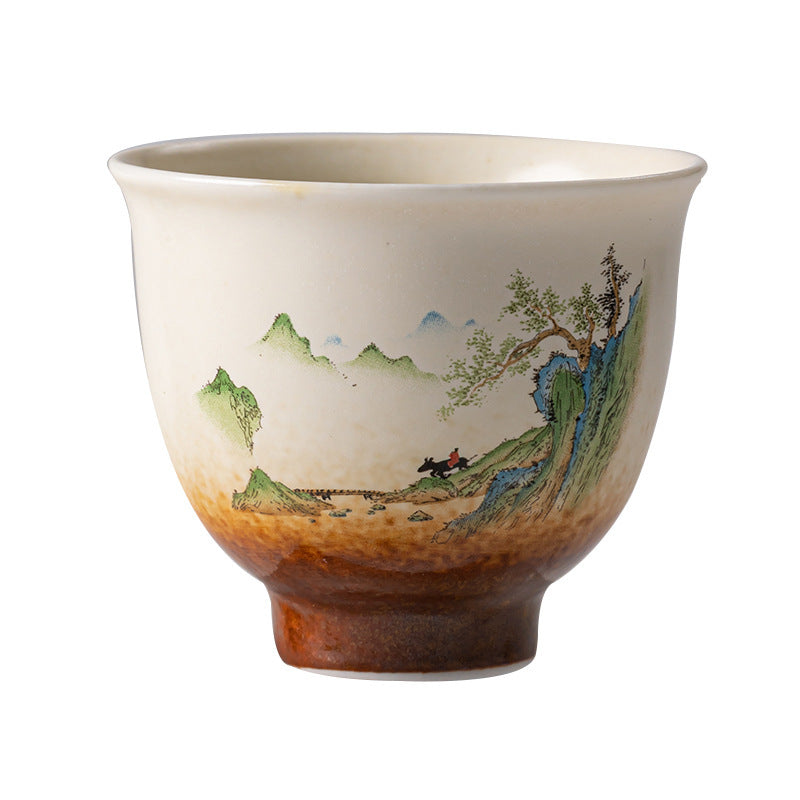 Retro Tea Cup Creative Home Ceramic Tea Bowl Tea Cup