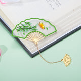 Folding Fan Bookmark DIY Handmade Embroidery Material Kit-8