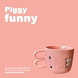 Funny Pig Nose Ceramic Teapot and Mug Set Gift-5