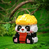 Don't Want to Work Series Creative Panda Building Blocks Set-3