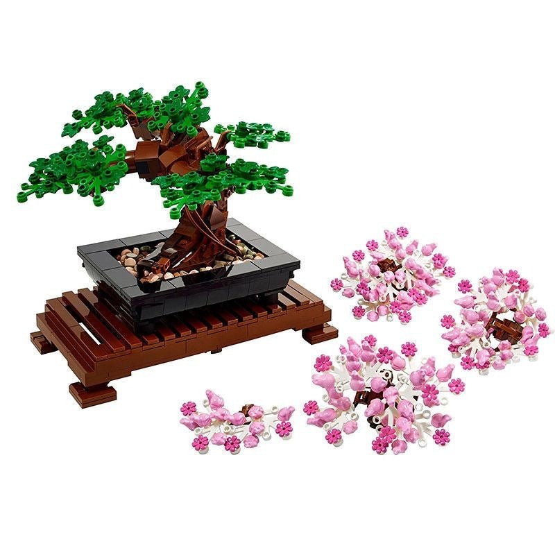 Welcome Pine Bonsai Building Blocks Difficult Splice Toys Ornaments-3