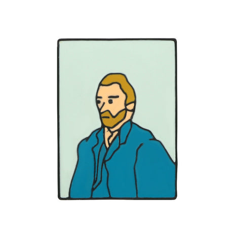 Personalisierte abstrakte Kunstölmalerei Brosche