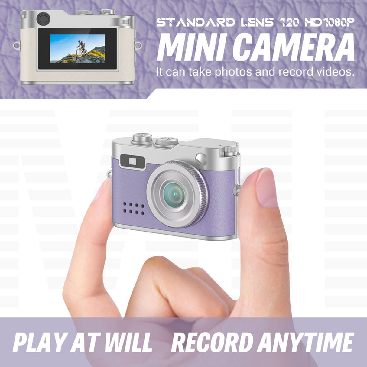 Retro Mini Digital Camera 1080p Portable Creative Gift-7