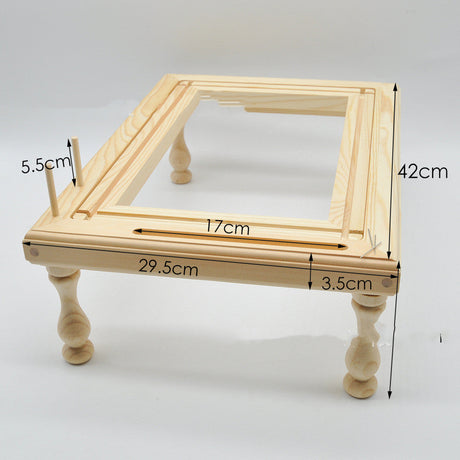 Original Wood Color Pine Flat Embroidery Table Size Available-4