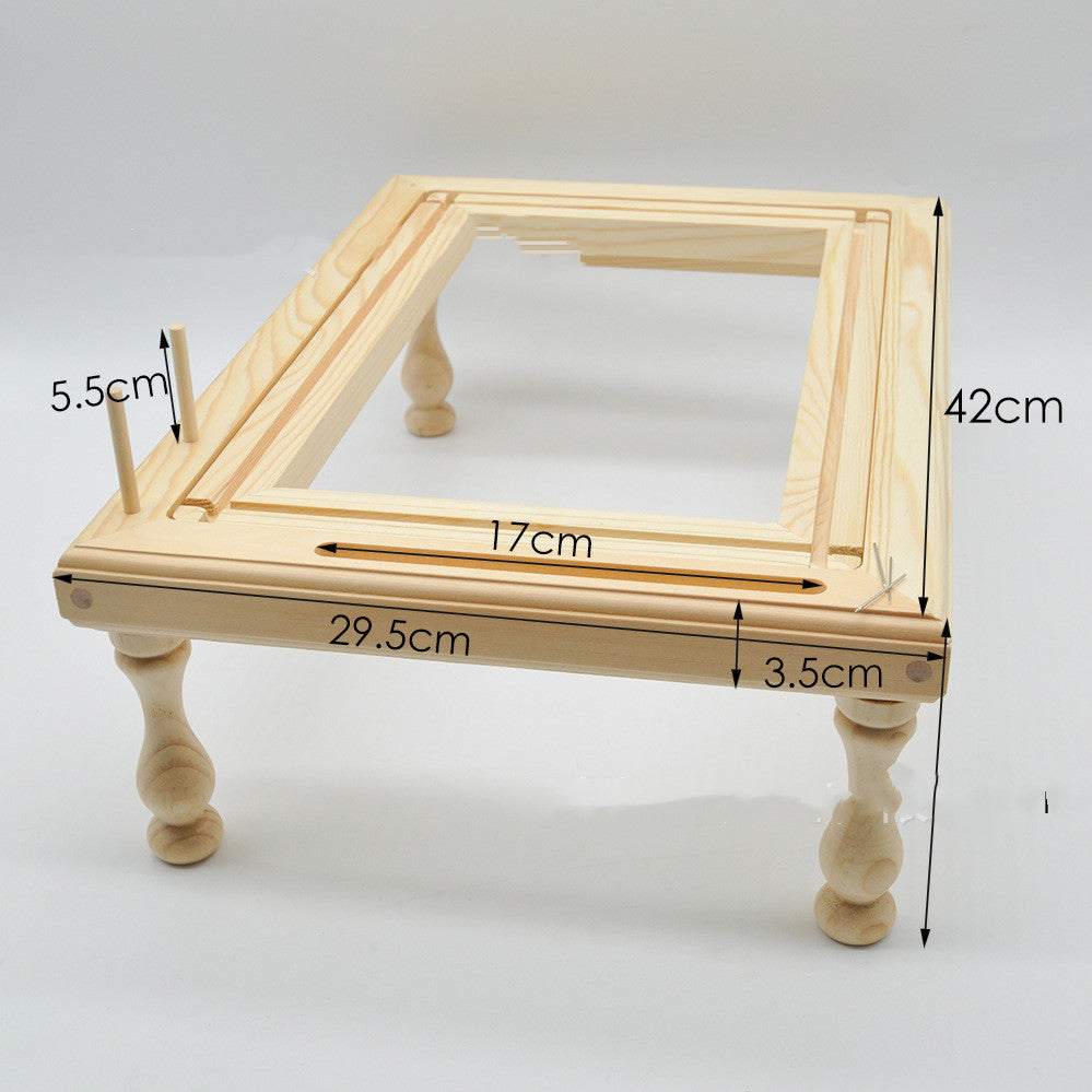 Original Wood Color Pine Flat Embroidery Table Size Available-4