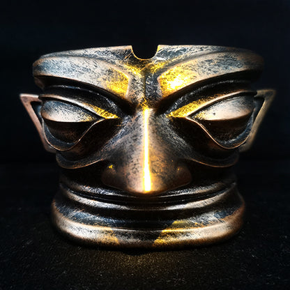 Sanxingdui Mask Ashtray Resin Crafts