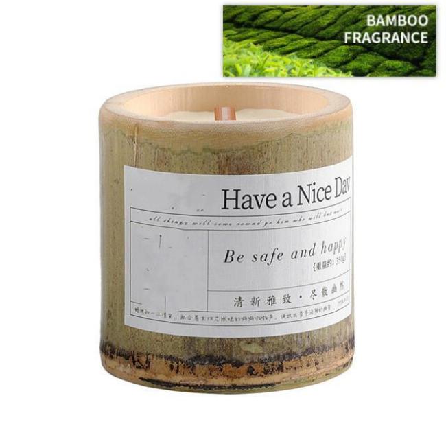 Indoor Bamboo Cup Scented Candle Valentine's Day Ambiance Gift-5