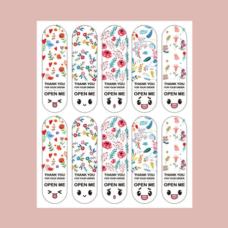 Cute Gift Wrap Sticker Adhesive Sticker Packaging Stickers