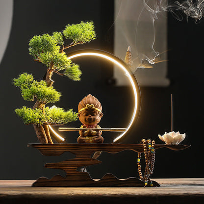 Living Room Zen Wukong Backflow Incense Burner Home Decoration-7