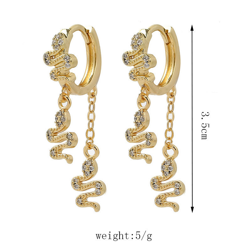 Real Gold Plated Chinese Zodiac Earrings