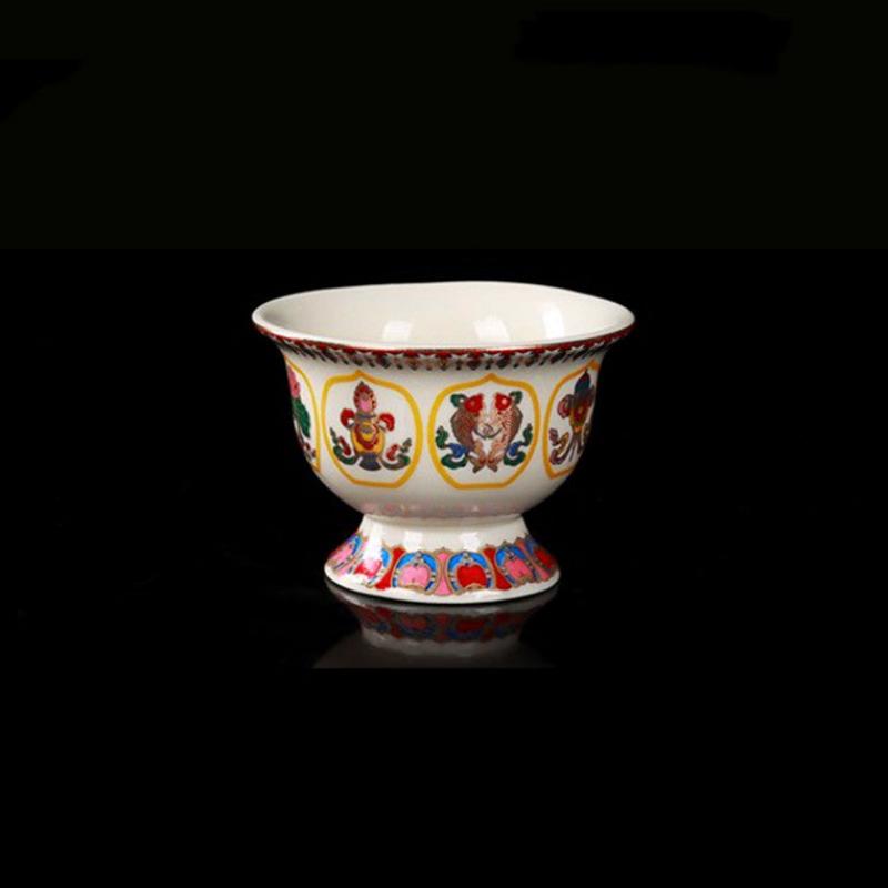 Buddhist Water Purification Cup Wordless Lotus Bowl Offering Cup-1