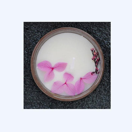 Living Aesthetics Dried Flowers Long Lasting Scented Candle Ceramic Cup-8