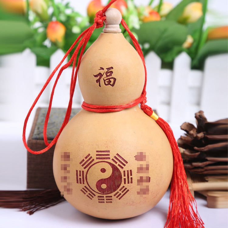 Natural Big Gourd Feng Shui Kunsthandwerk Ornamente