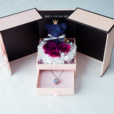 Creative Rose Eternal Flower Jewelry Box