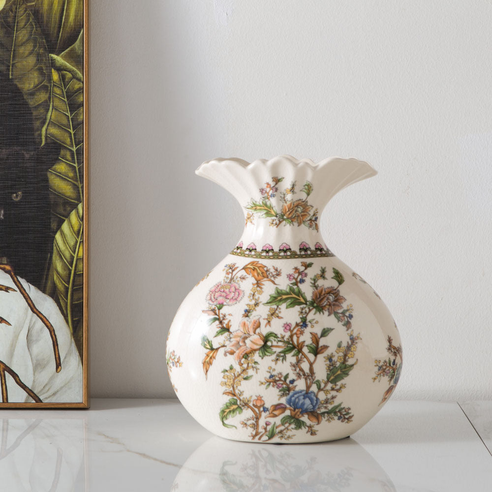 New Chinese Style Retro Blue And White Porcelain Vase