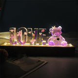 Gifts for the Bride Letters Of Eternal Flower Night Light