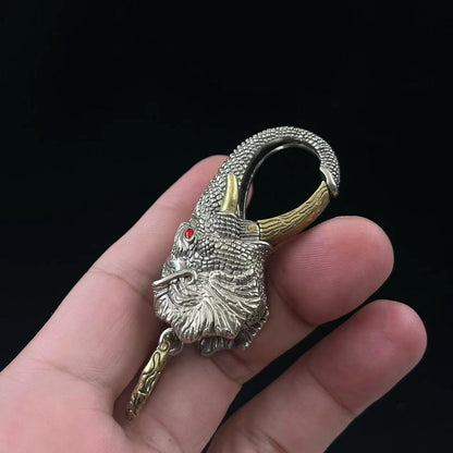 Elephant Keychain Men's Antique Waist Hanging