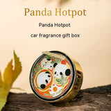 Panda Hot Pot Car Fragrance Outlet Perfume Decoration-2