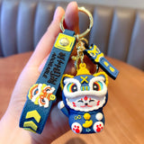 Lion Dance Fortune Cat Doll Creative Keychain Book Bag Pendant-4