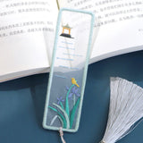 Four Seasons Scenery Handmade Embroidery Bookmark Material Kit-6