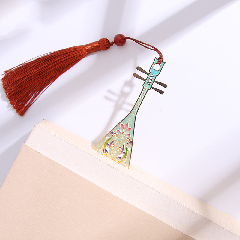 Dunhuang Academy Pipa Strings Alloy Bookmark-4