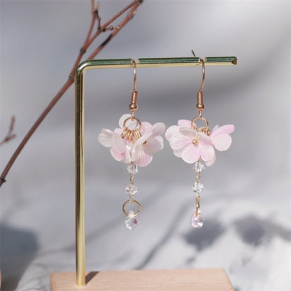 Guofeng New Chinese Style Glass Earrings