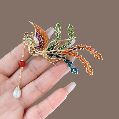 Phoenix Brooch Temperamental Tassels High Sense Ancient Style Hanfu Accessories