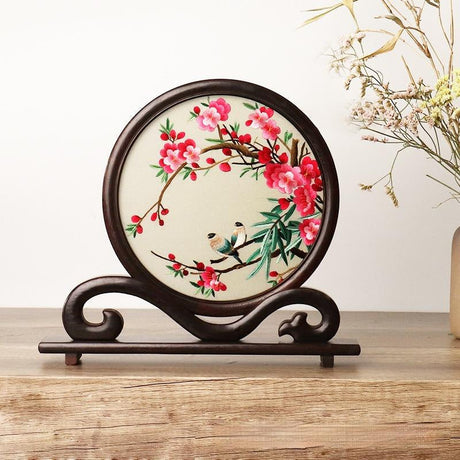 Creative Chinese Style Office Desk Handmade Embroidery Ornaments-19