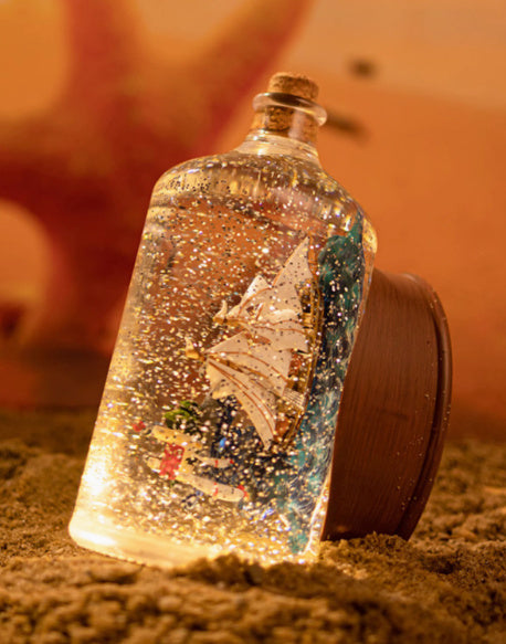 Creative Snowflake Music Box Drift Bottle Wish