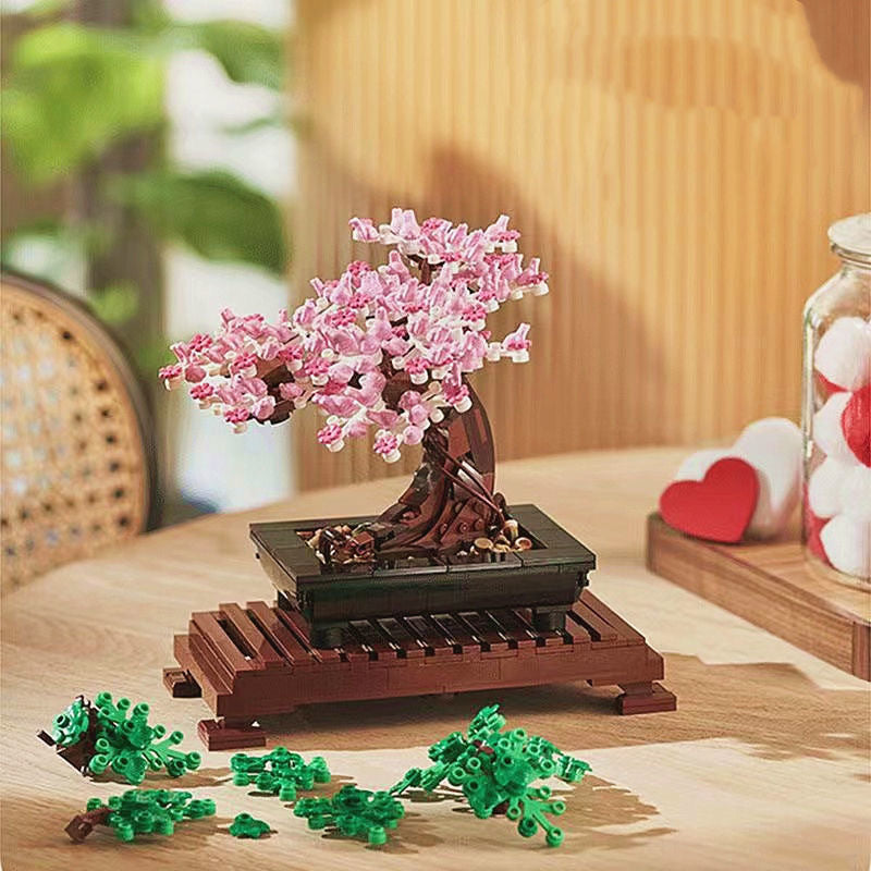 Welcome Pine Bonsai Building Blocks Difficult Splice Toys Ornaments-2