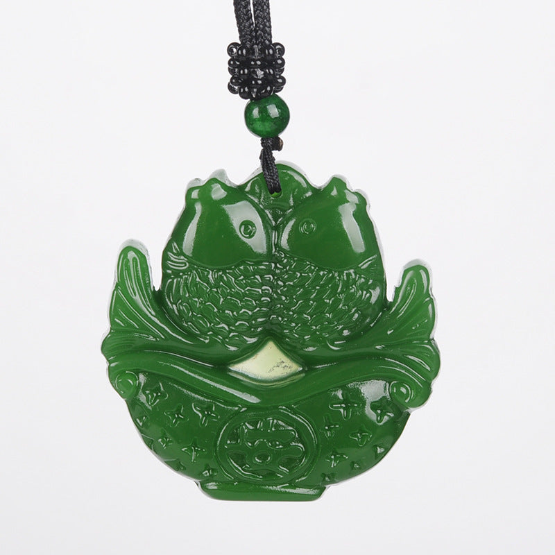 Hetian Jade Surplus Year After Year Pendant