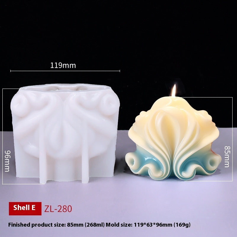 Ocean Shell Scented Candle Creative Handmade Gift Silicone Molds-9