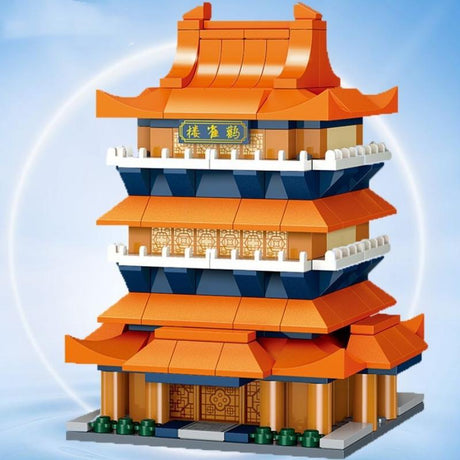 Chinese Traditional Tower Building Model Building Blocks Toys-5