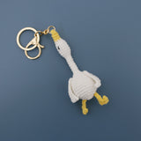 Wool Woven Swan Pendant Hand-crocheted Keychain Creative Handicraft