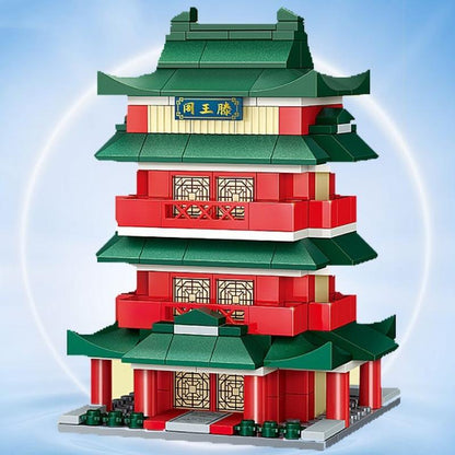 Chinese Traditional Tower Building Model Building Blocks Toys-2