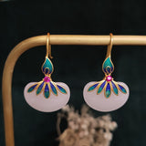 Women's Fashion Vintage Hetian Jade Earrings