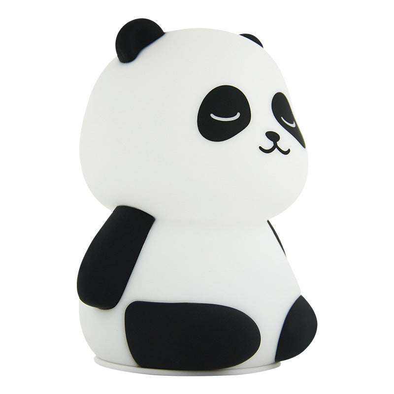 Panda Pat Color Changing Lamp Silicone Night Light-4