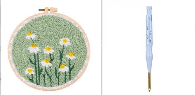 Simple Cartoon Flower Handmade Embroidery Material Kit-16