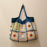 Diy Material All-match Shoulder Summer Autumn New Style Woven Portable Woolen Yarn Bag