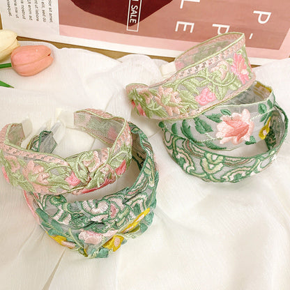 Ethnic Style Embroidery Floral Hair Band Hair Accessories-1