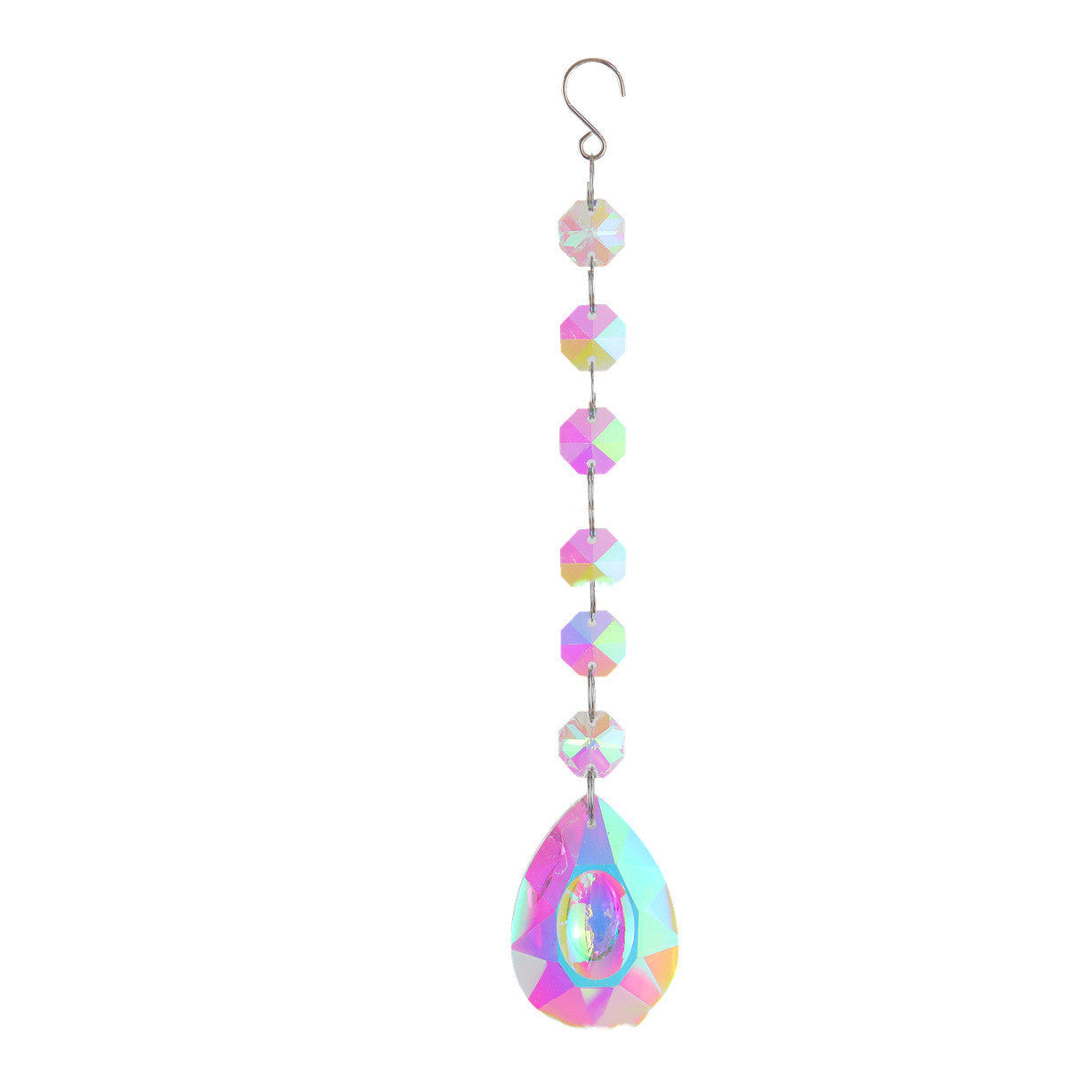 Artificial Crystal Octagon Bead Pendant