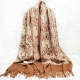 Cashmere Gold Cashew Scarf Embroidered Ethnic Style