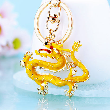 Lucky Chinese Dragon Shape Car Keychain