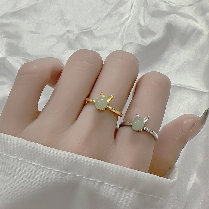 Index Finger Ring weiblich süßes chinesisches Tierkreiszeichen von Kaninchen