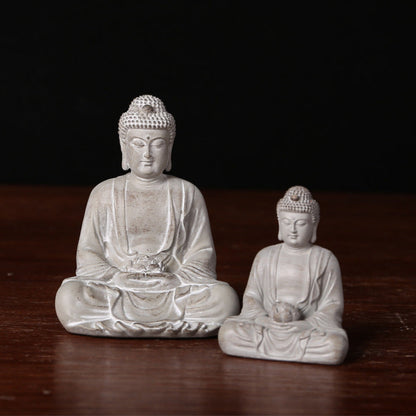 Chinese Zen Buddha Statue Desktop Decoration Landscaping Resin Crafts