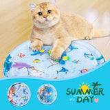 Summer Cooling Pet Water Bed Cushion Ice Pad Cat Dog Sleeping Square Mat