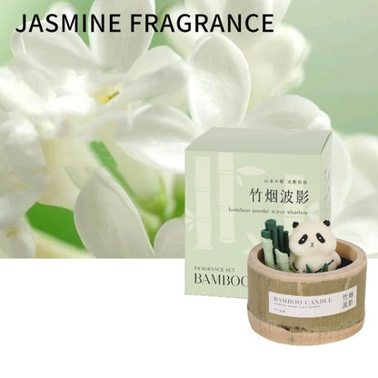 Nature's Fragrance Bamboo Smoke Shadow Scented Candle Gift Box-11