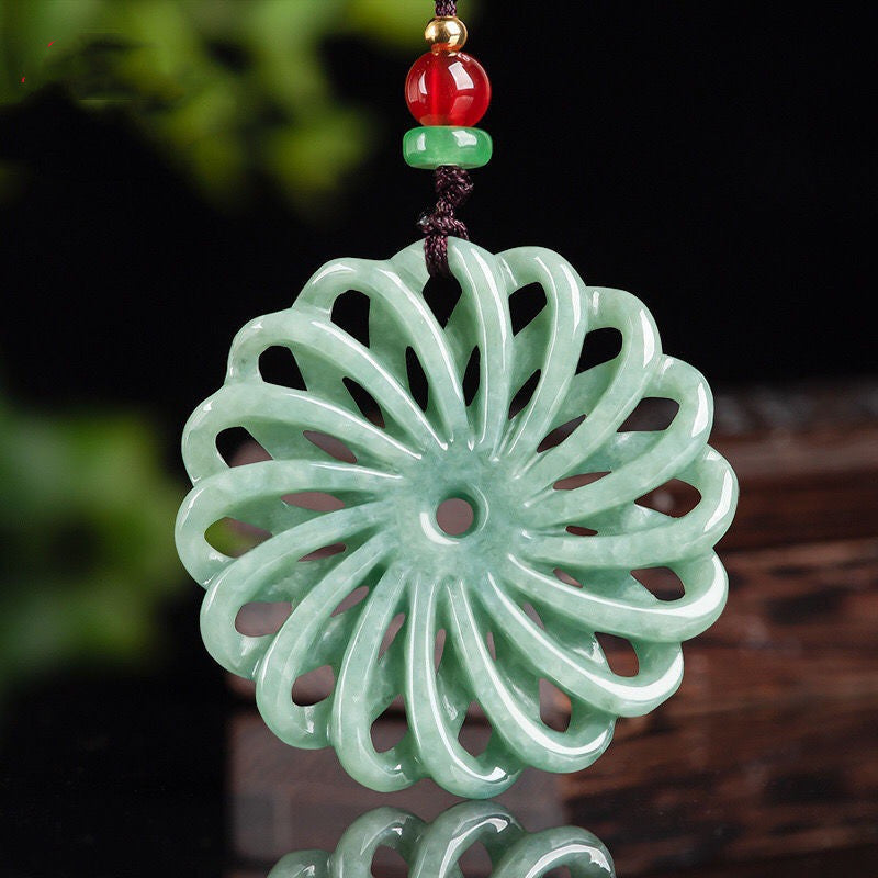 Men And Women Jade Pendant Ice Necklace