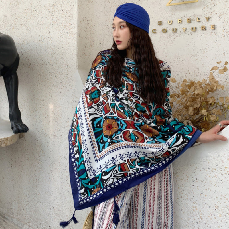 Women's Fashion Casual Ethnic Style Shawl Scarf