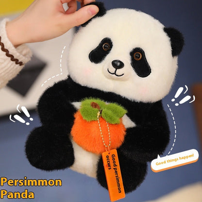 Children's Gift Persimmon Panda Plush Doll Travel Souvenir-4